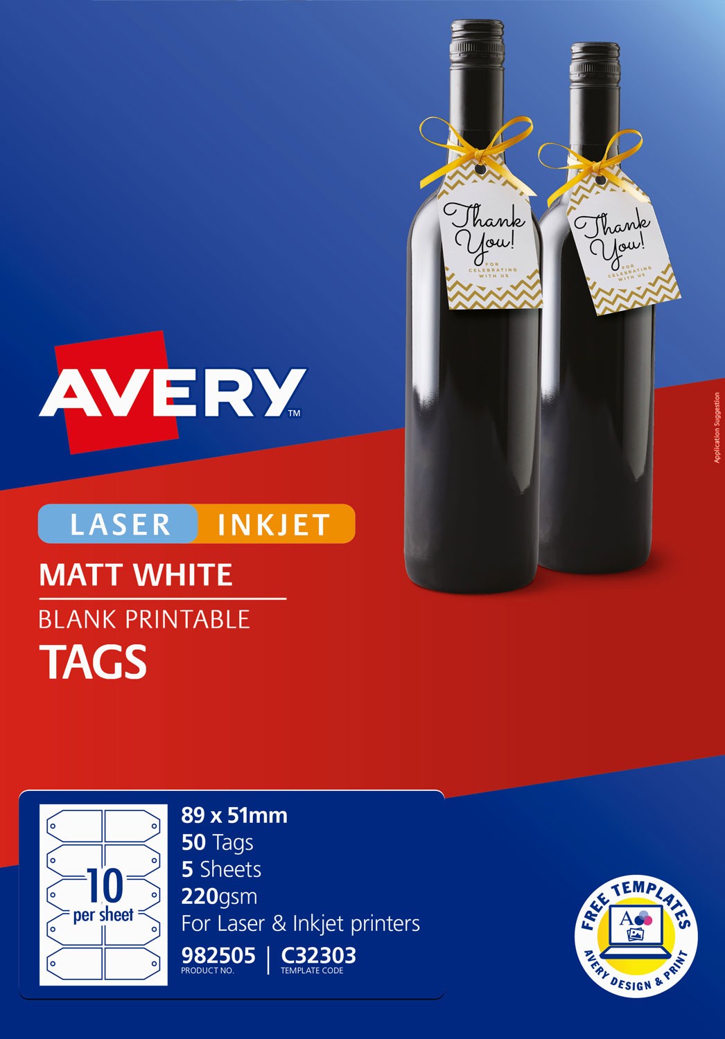 Avery T Tags Template